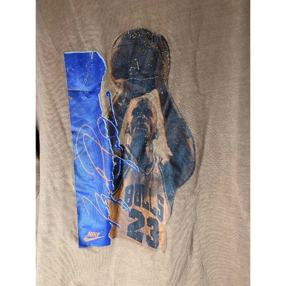 Nike Air Jordan Flight Heritage 85 T-Shirt Tan Wash Michael Chicago Bulls XXL - Picture 2 of 7